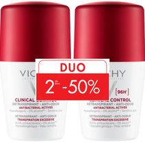 VY DEO DUO CLINICAL CONTROL DONKER ROOD 96 UUR - Vichy Deodorants Duopack | L'Oréal Dermatological Beauty Partner Shop